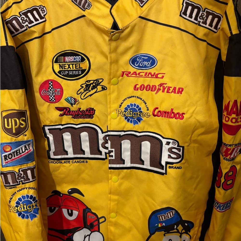 M&M's Racing 00s Elliot Sadler Pit Crew M&M’s NASCAR Chase Authentic Mens